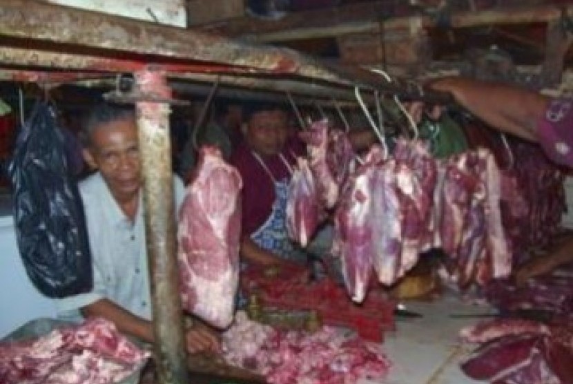 Penjual daging sapi, (Ilustrasi)