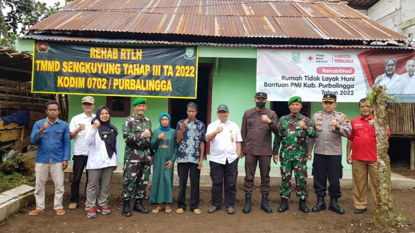 Penutupan kegiatan TMMD Sengkuyung Tahap III TA 2022 di Desa Karangjengkol Kutasari, Rabu pagi (9/11/22). 