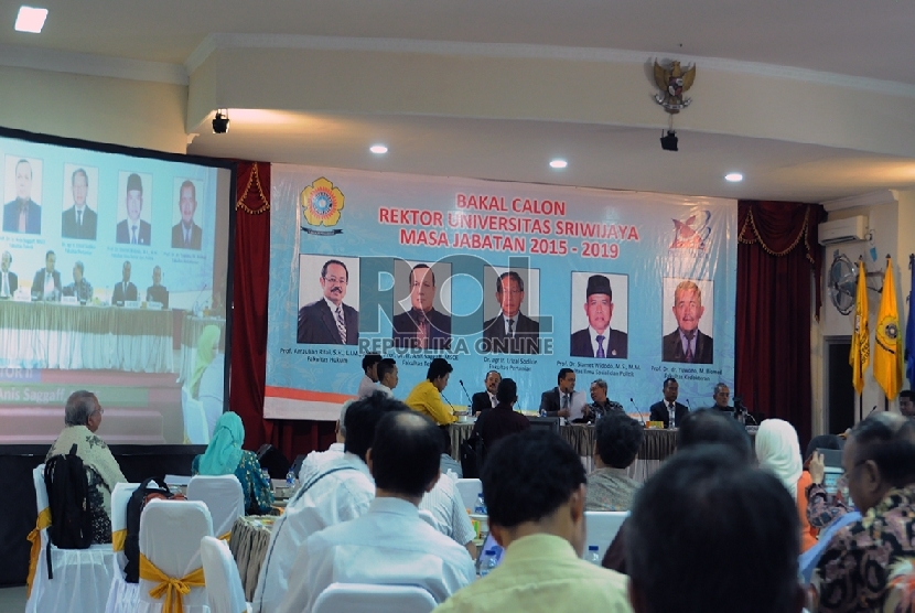 Rektor Unsri Dipilih Melalui Penyampaian Visi Dan Misi Calon Rektor ...