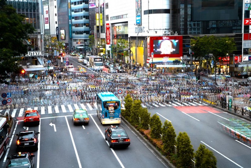 Penyeberangan Shibuya Tokyo.