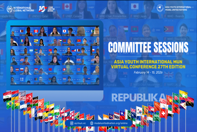 Penyelenggaraan AYIMUN Virtual Conference ke-27. 