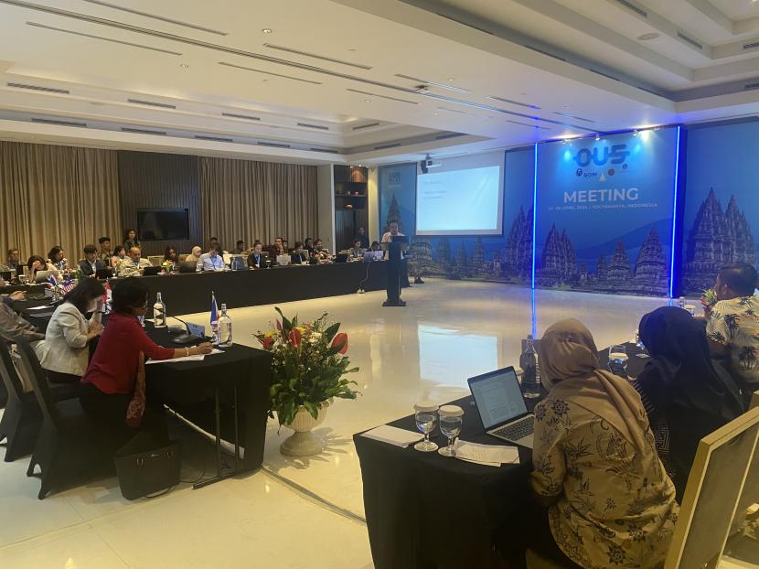 Penyelenggaraan OU5 Meeting di Yogyakarta, Kamis (25/4/2024).