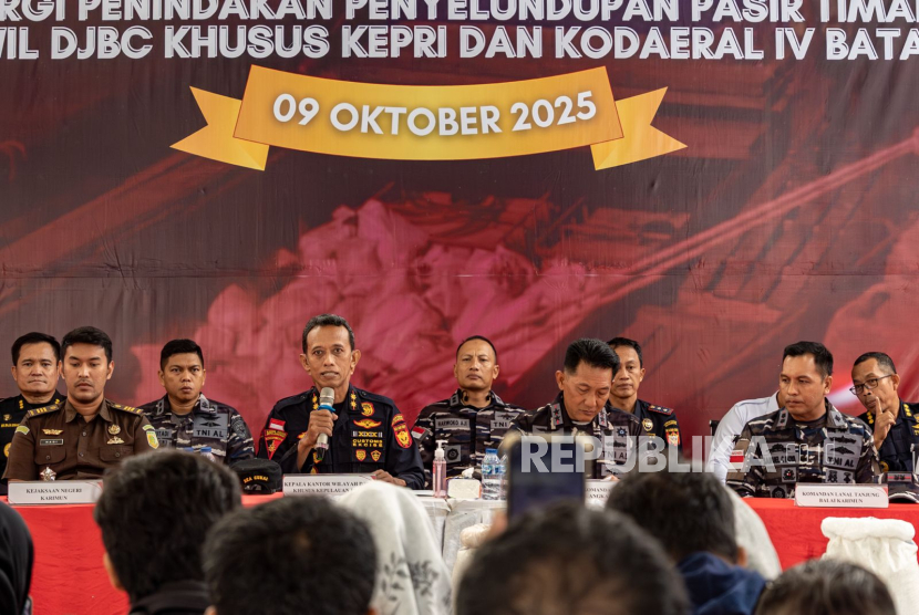 Bea Cukai dan Kodaeral IV Batam Gagalkan Penyelundupan 25,9 Ton Pasir Timah