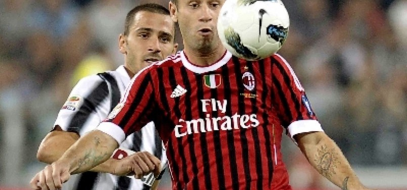Penyerang AC Milan Antonio Cassano