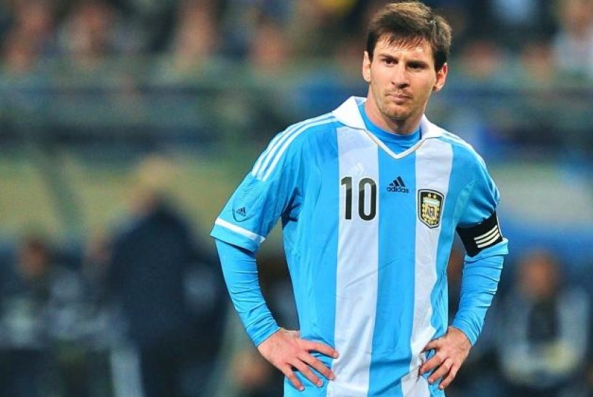 Penyerang Argentina, Lionel Messi.