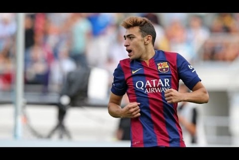 Penyerang Barcelona, Munir El Haddadi.