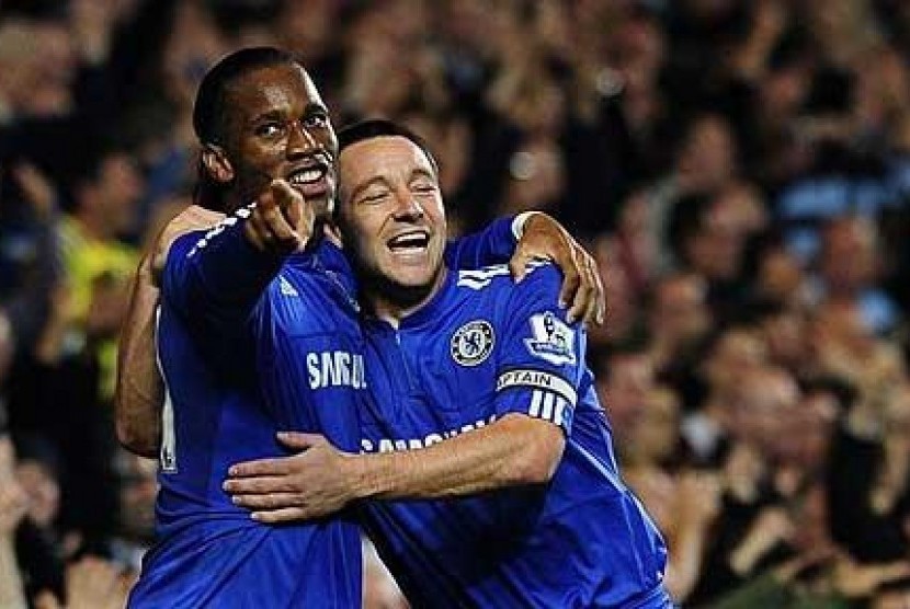 Penyerang Didier Drogba dan kapten John Terry.