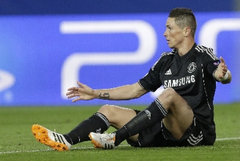 Penyerang Fernando Torres.