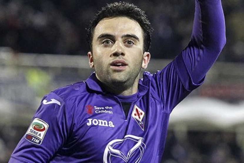 Penyerang Fiorentina, Giuseppe Rossi.