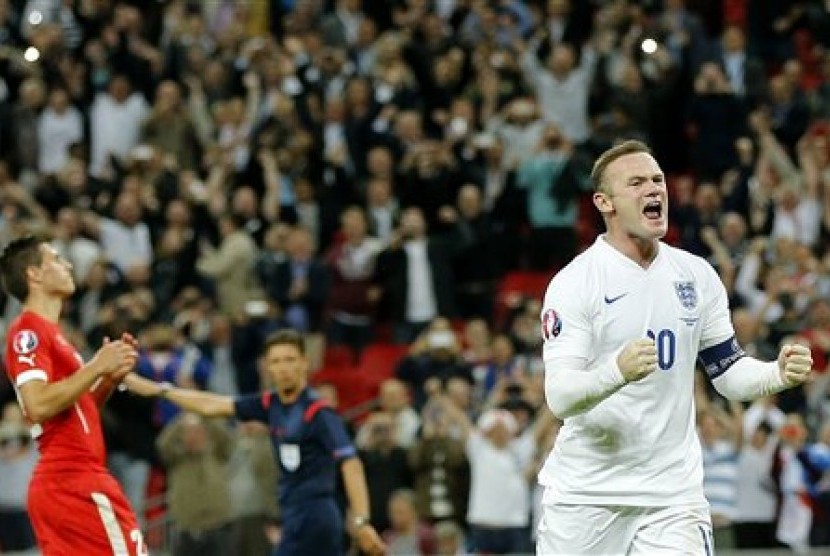 Penyerang Inggris, Wayne Rooney
