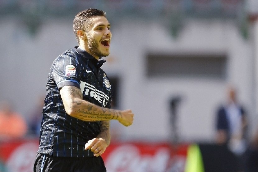 Penyerang Inter Milan, Mauro Icardi.