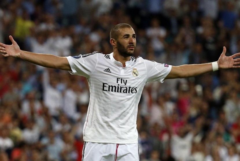 Penyerang Karim Benzema.