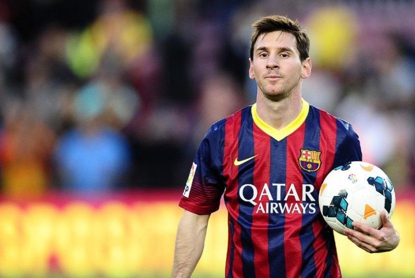 Penyerang Lionel Messi.