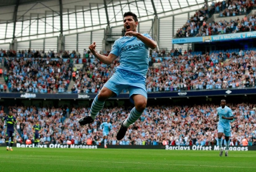 Penyerang Manchester City Sergio Aguero