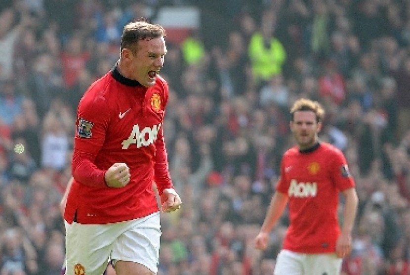 Penyerang Manchester United, Wayne Rooney
