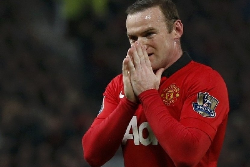 Penyerang Manchester United, Wayne Rooney.