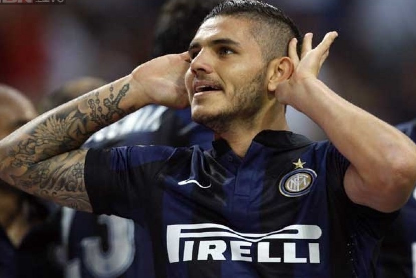 Penyerang Mauro Icardi..