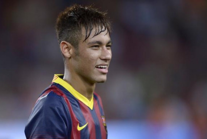 Penyerang Barcelona Neymar.