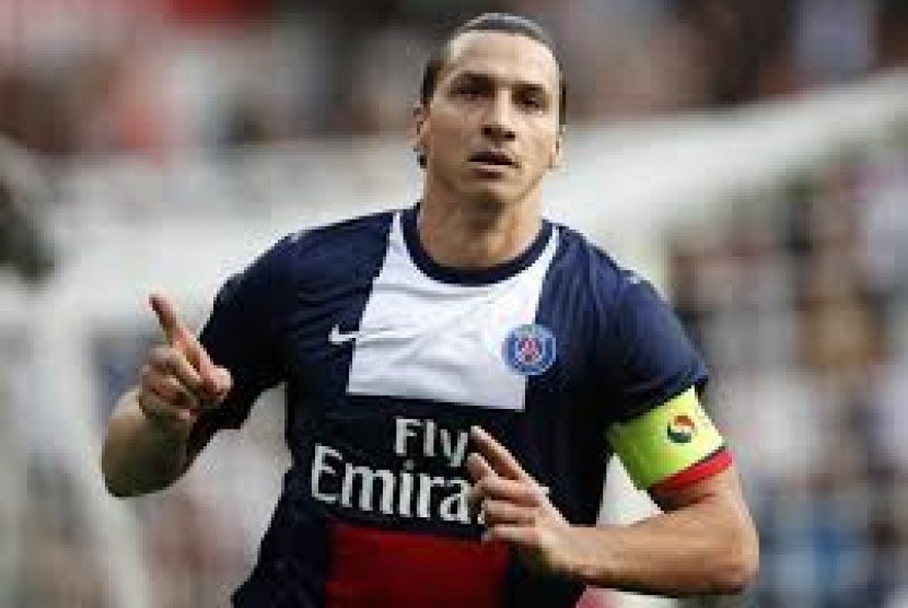 Penyerang Paris Saint-Germain, Zlatan Ibrahimovic.