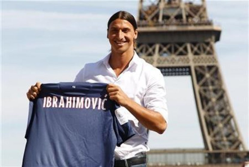 Penyerang PSG, Zlatan Ibrahimovic.