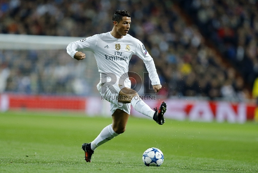 Penyerang Real Madrid, Cristiano Ronaldo.