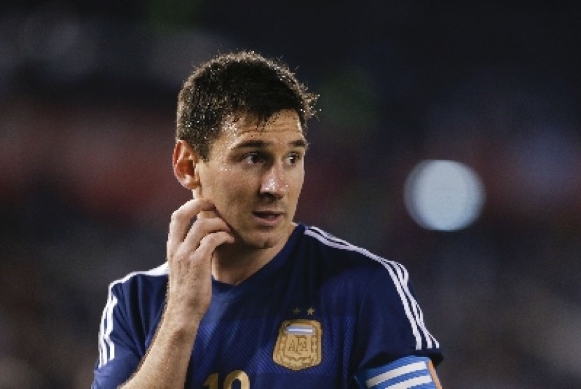 Penyerang timnas Argentina Lionel Messi