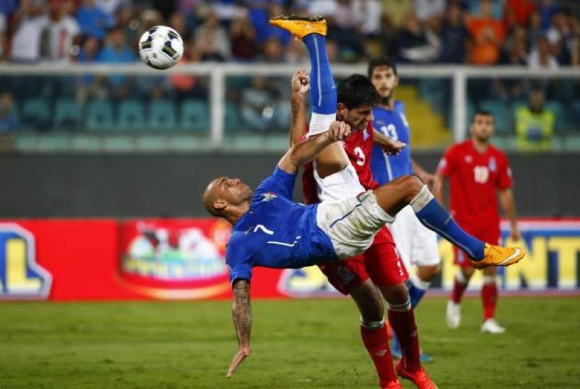 Penyerang timnas Italia, Simone Zaza.