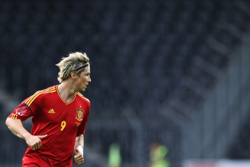 Penyerang timnas Spanyol Fernando Torres. 