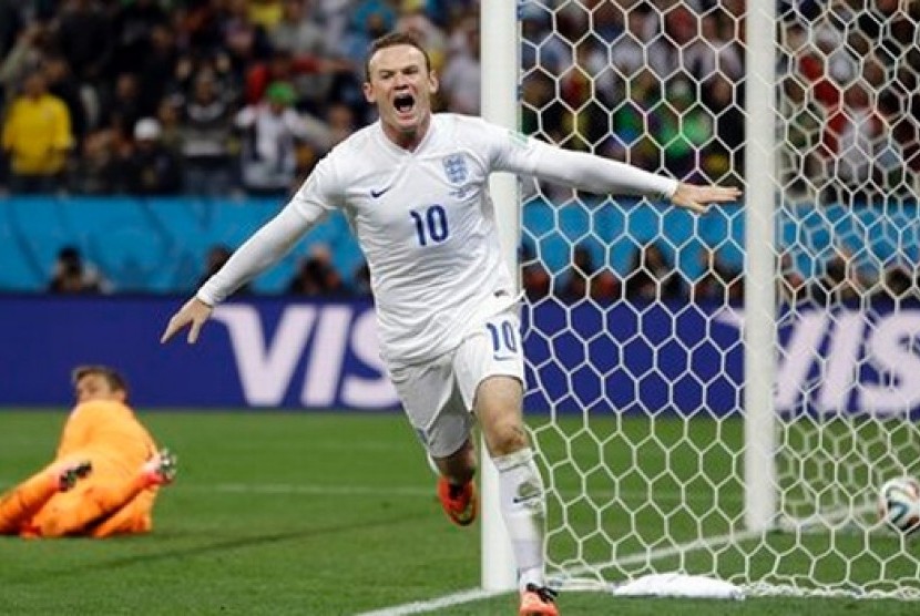 Penyerang Wayne Rooney.