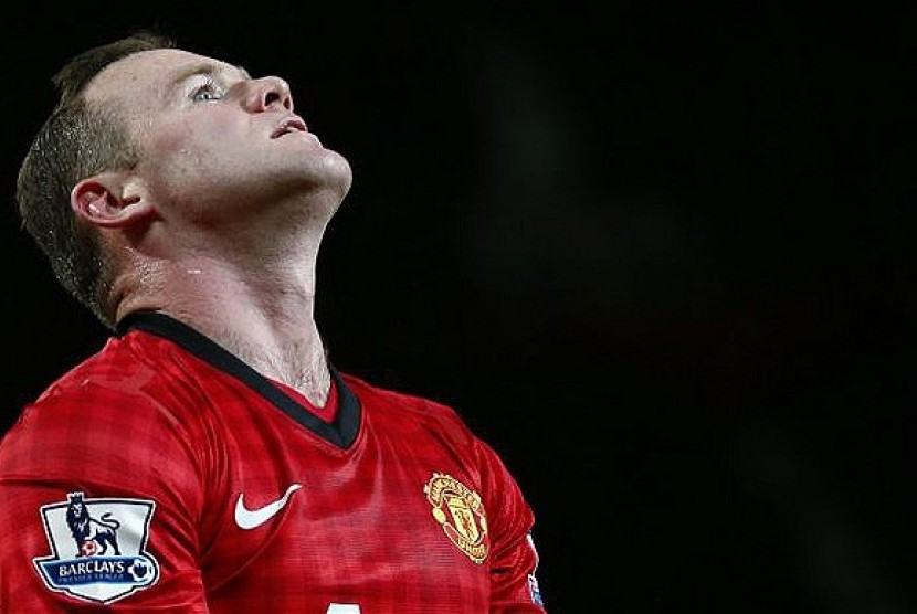 Penyerang Wayne Rooney.