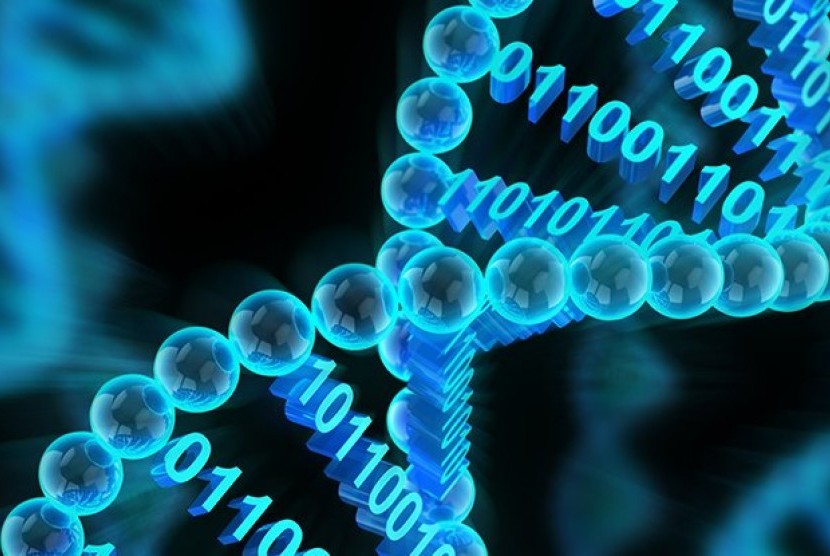 Penyimpanan data menggunakan DNA.