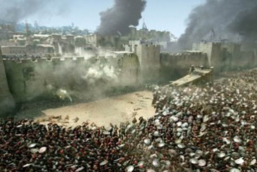 Umar bin Khatab tetap menjunjung nilai kemanusiaan saat taklukkan Yerusalem. Perang salib (ilustrasi)