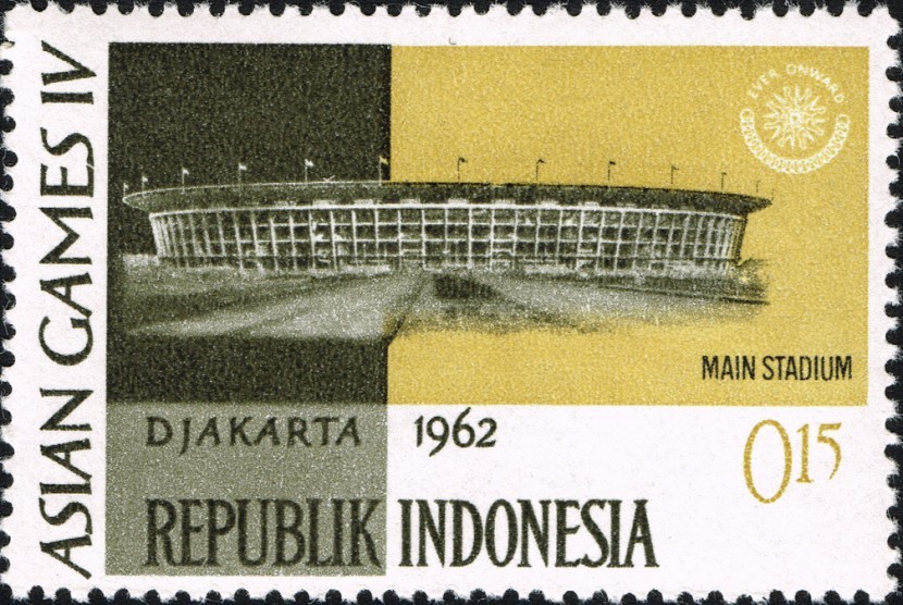 Perangko Asian Games 1962 Jakarta, Indonesia. 