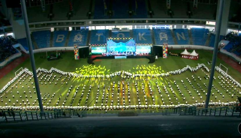 Perayaan Haornas 2022 di Stadion Batakan, Balikpapan.