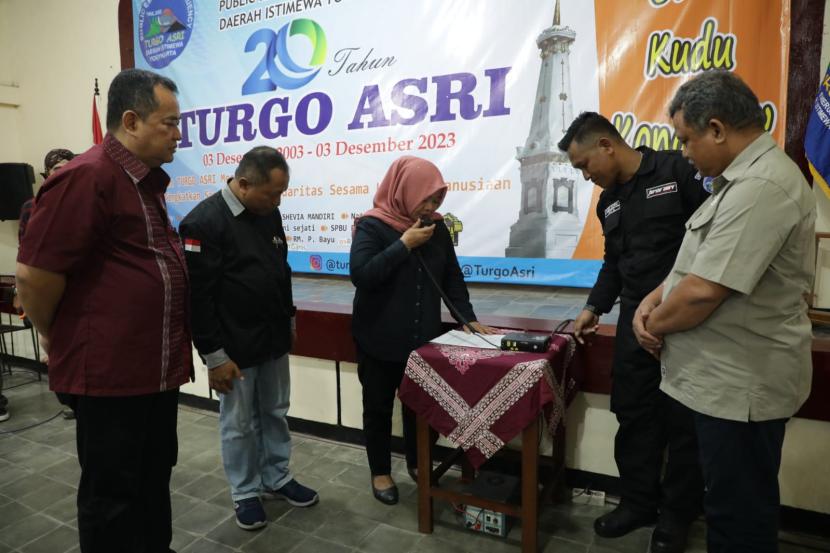  Perayaan HUT ke-20 radio pancar Turgo Asri di kantor Kalurahan Purwobinangun, Pakem, Sleman.
