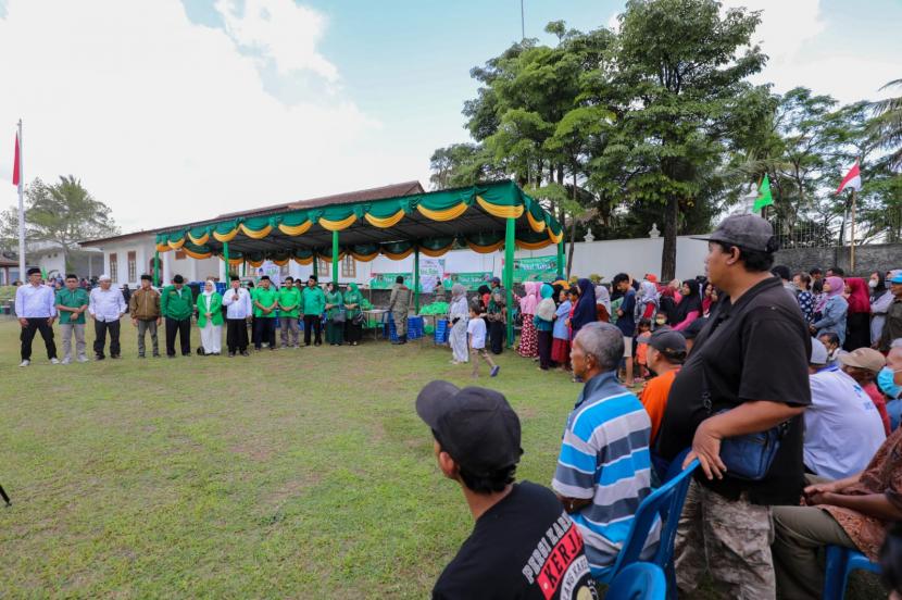 Perayaan Idul Adha Harjobinangun, Kecamatan Pakem, Kabupaten Sleman, Daerah Istimewa Yogyakarta.