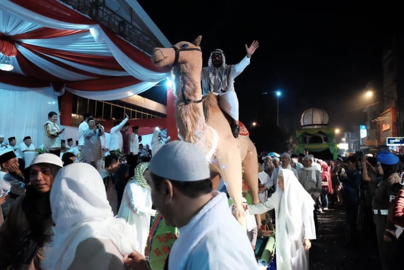 Perayaan pergantian tahun baru 1 Muharam 1441 Hijriah di Karawang, berlangsung meriah.
