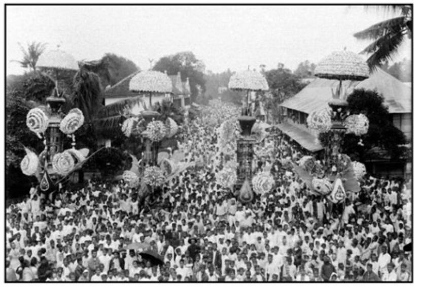 Perayaan Tabuik di Parimanan pada tahun 1936.