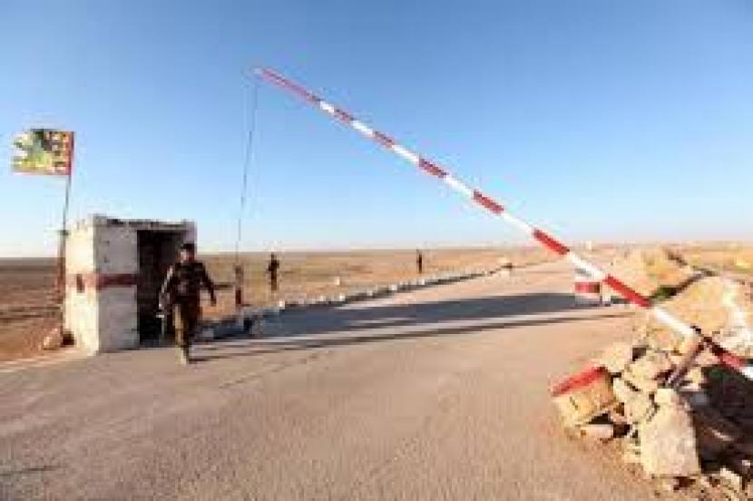 Perbatasan Irak-Saudi Arabia di Gurun Arar.