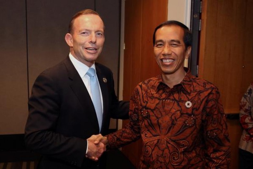 Perdana Menteri Australia Tony Abbott bertemu Presiden Jokowi.