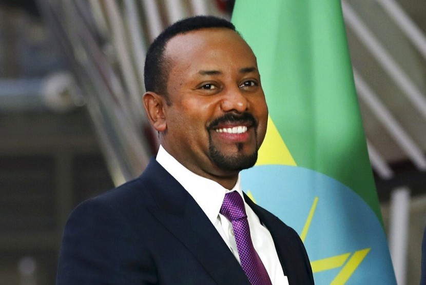 Perdana Menteri Ethiopia Abiy Ahmed memenangkan Nobel Perdamaian 2019.