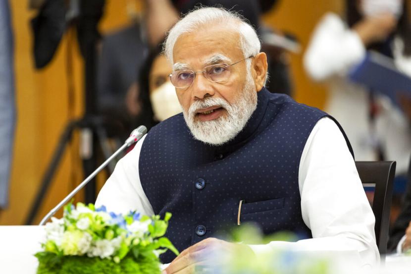 Perdana Menteri India Narendra Modi melakukan percakapan via telepon dengan Perdana Menteri Inggris Elizabeth Truss, Sabtu (10/9/2022). 