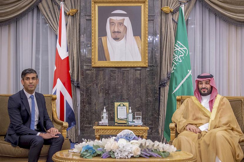 Perdana Menteri Inggris Rishi Sunak bertemu dengan Putra Mahkota Arab Saudi Mohammed bin Salman 