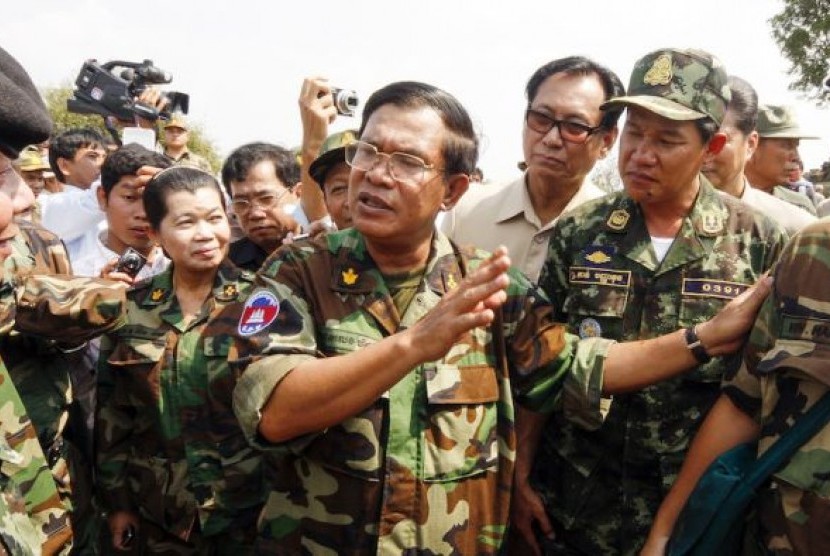 Perdana Menteri Kamboja Hun Sen.