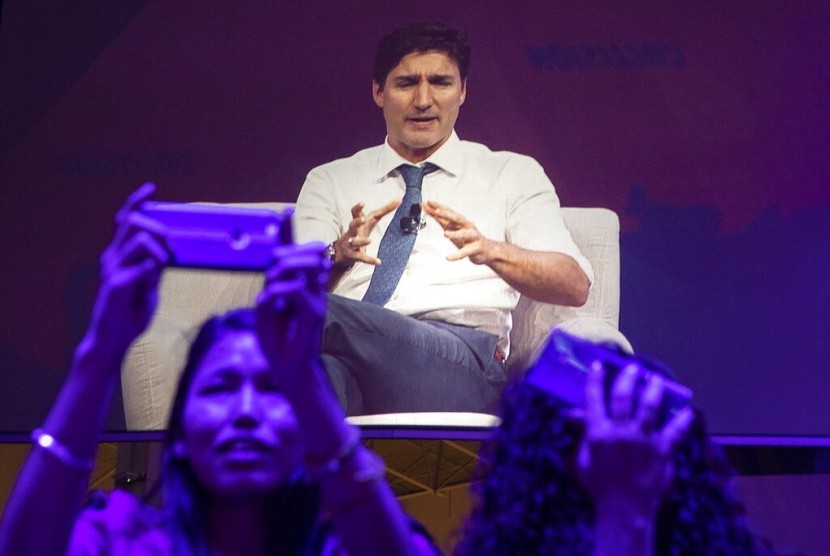 Perdana Menteri Kanada Justin Trudeau(Chris Young/The Canadian Press via AP)