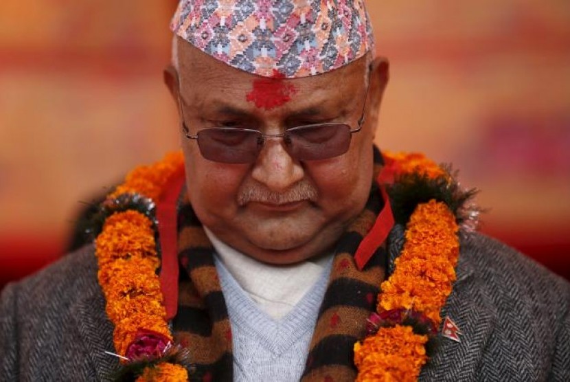 Perdana Menteri Nepal Khadga Prasad Sharma Oli.