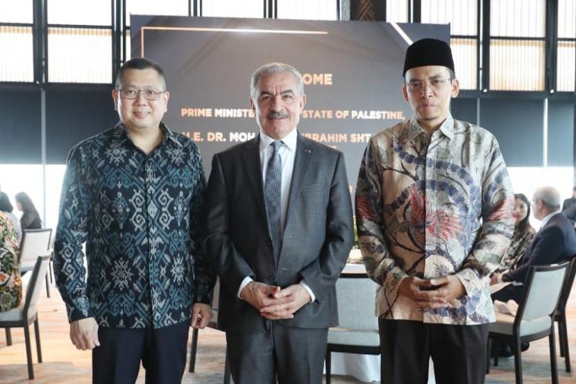 Perdana Menteri Palestina Dr Mohammad Ibrahim Shtayyeh bertemu dengan Ketua Umum DPP Partai Persatuan Indonesia (Perindo) Hary Tanoesoedibjo di Jakarta.