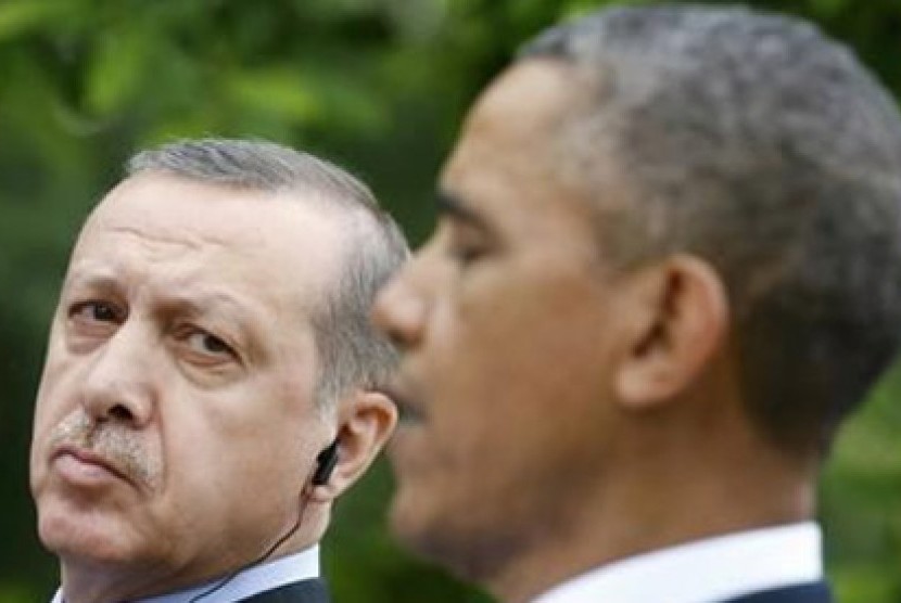 Perdana Menteri Turki Recep Tayyip Erdogan dan Presiden Amerika Serikat Barack Obama.