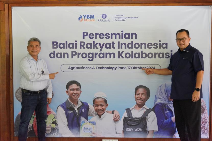 Peresmian Balai Rakyat Indonesia di IPB, Bogor, Kamis (17/10/2024).