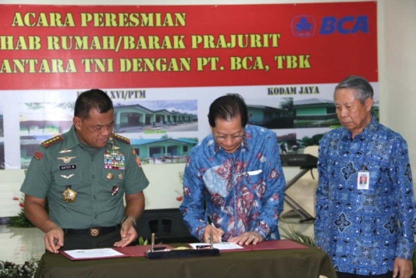 Peresmian Bantuan Rehabilitasi Sarana dan Prasarana TNI.